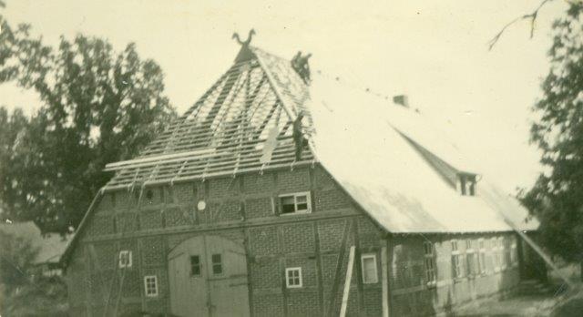 Neubau des Daches 1935